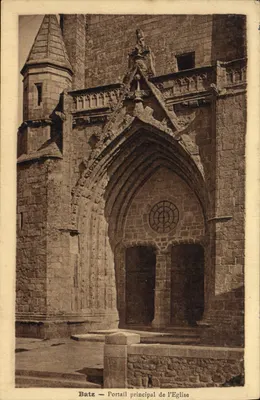 Batz — Portal principal da Igreja — Editor Espécime do Museu