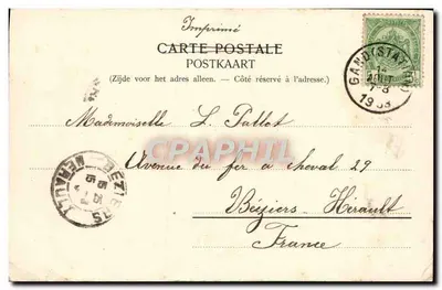 Gand — Zamek Gérard le Diable — D. Jacobs nr 8/6 — Rewers