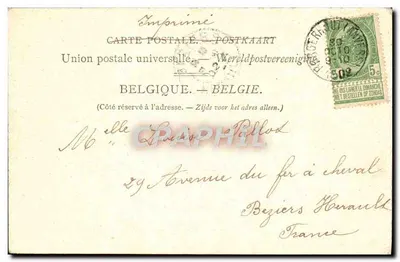 Anvers — Widok na Wielką Plac — G. Hermans, Wyd., Anvers, N. 17 — Rewers