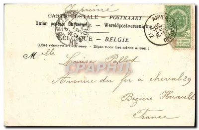 Anvers. Katedra — J. Dedaverrnier, n°68 — Rewers