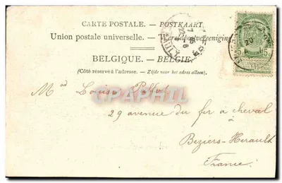 Anvers — Piazza e Estátua de Léopoldo I — G. Hermans, editor, Anvers, N. 99 — Verso