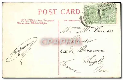 Farol de Corbière à noite — ilustração — J.W.S. 418 — Verso