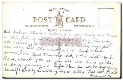 A câmara Garibaldi — Casa de Victor Hugo, Guernsey — Série Excel — Verso
