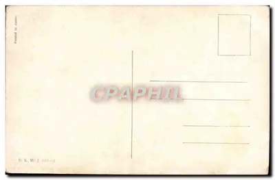 Stara pocztówka Alpages — Rewers