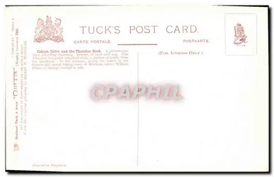 Torquay — Ishawam Drive & Thatchers Rock — Tuck's Post Card, seria 7266 — Rewers