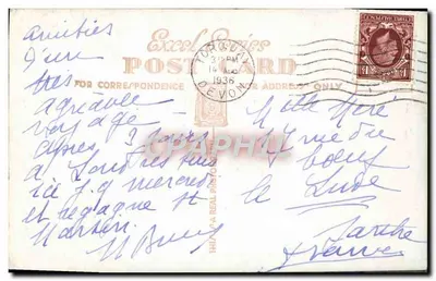 Rock Walk, Torquay — widok z portu i psa — Graphphil, nr 78 — Rewers