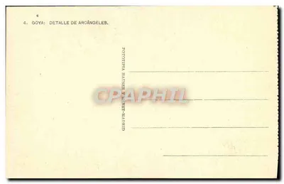 Dettaglio di arcangeli — Goya — Fototipia Hauser & Niet, Madrid — Verso