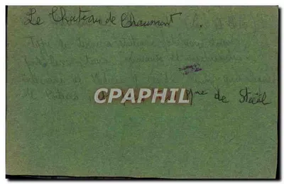 Castello di Chaumont — vista generale — Paul Rougès — Verso