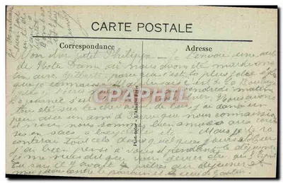 PARIS — Notre-Dame — A Fachada — Front of Notre-Dame Church — 27 — Verso