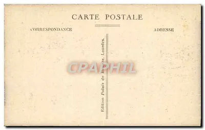Lourdes — Bazylika widziana z przodu — Wydawnictwo Lourdes — Rewers