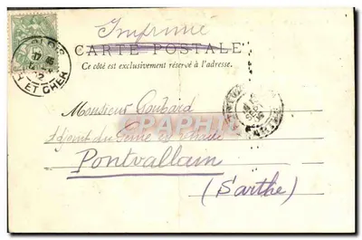Château de BLOIS — Aile de Louis XII, les Arcades — Éditeur : Éditeur imprimeur de la carte — Verso