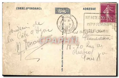 L'Estérel — Le Trayas — Adia, n° 11673 — Verso
