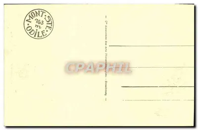 Kolumna zdobiona w klasztorze (koniec XII wieku) — Mont Ste-Odile (alt. 763 m) — seria 121 — Rewers