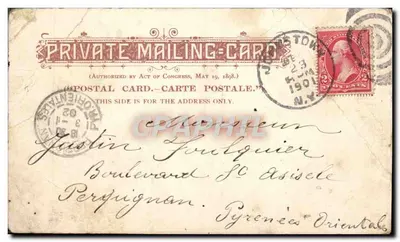 Stara pocztówka Columbia College Library Morningside Heights NY — Rewers