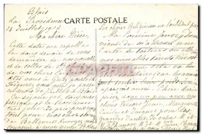 Blois — Het Kasteel — Onbekende uitgever, serie-nummer niet zichtbaar — Achterkant