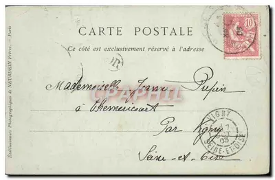 Château de Ménars — Gezicht op de Loir — G. H. Phot — Achterkant