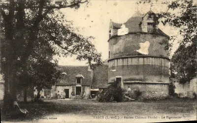Bilhete postal antigo Talcy Antigo Castelo Feudal