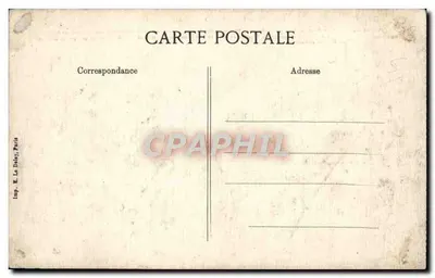 Castelo de CHAMBORD — Fachada Oeste — Editor E.D. (impressor) — Verso