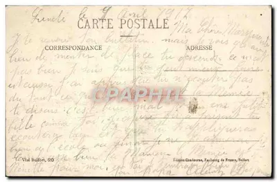 Belfort - El Castillo y el León — Edición Châsourne, Faubourg de France, Belfort — Reverso
