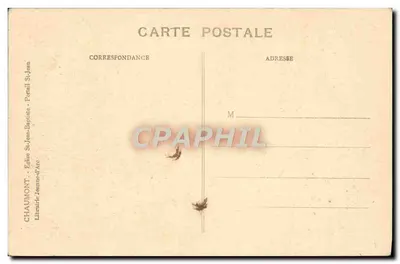 Portal da catedral — Chaumont — Editada pela Livraria St-Jean-Baptiste — Verso