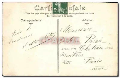 Vendôme — Ruiny zamku — H. Chartier, wydawca, nr 32 — Rewers