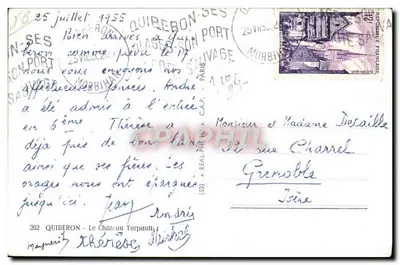 Quiberon — Zamek Turpault — wydawca C.A.P. n°202 — Rewers