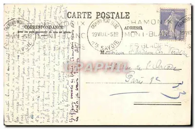 Grands Charmoz — Chamonix — Jullien bracia, Fot. Wydawcy, Genewa — Rewers