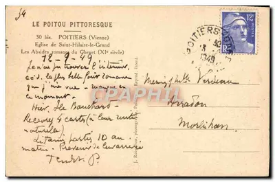 Igreja de Saint-Hilaire-le-Grand — Absides romanas do século XIX — J. Robidion, Poitiers — Verso