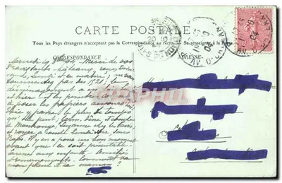 Wielki Trianon — Pokój sypialnia Królowej Anglii — Konsole — VERSAILLES — LFS — 1914 — Rewers