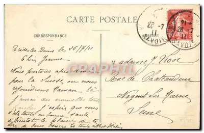 Jezioro okrągłe i przełęcz Vanoise — 1422 — Wydawca nieznany — Rewers