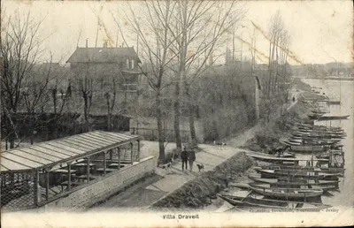 Bilhete postal antigo Villa Draveil