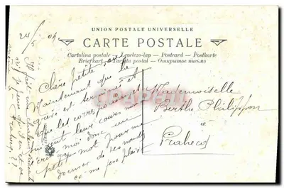 Clairière — vista de floresta e vale — editor não visível — Verso