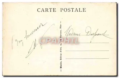Nice — A Jetée Promenade — Munier, Editora de Arte, Nice — Verso