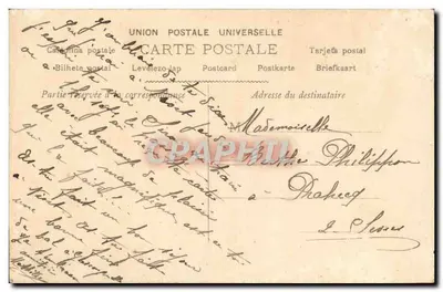 Fille en robe rose tenant un panier de fleurs — éditeur GATRÉRIC NICE, n° 263 — Achterkant