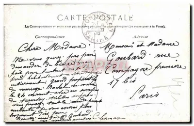 Zamek Amboise — widok zamku — wydawca nieznany — Rewers