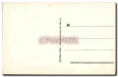 Monte-Carlo - Beach Casino e o Cabo Martin — editor Belvédère d'Eze, n°18 — Verso