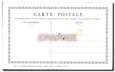 Wiosna — po Lanorel — Chocolat-Vinay, seria VII, nr 6 — Rewers
