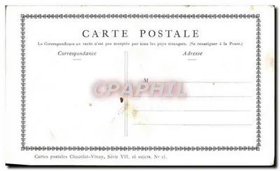 Enfants jouant à la corde — Chocolat-Vinay, Série VII, N° 15 — Verso