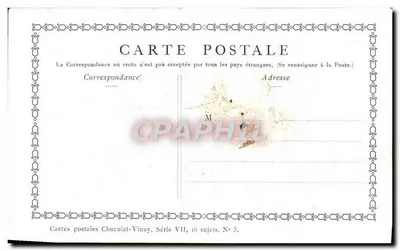 Gra w ukrywanie — D'après Lumsdell — Chocolat-Vinay, seria VII, N° 3 — Rewers