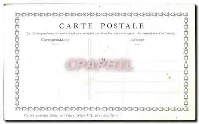 O Primavera — D'après Lanerd — Chocolat-Vinay, Série VII, N° 6 — Verso
