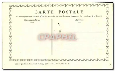 De Landbouw Dans — Serie VIII, N° 2 — Chocolat-Vinay — Achterkant