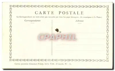 Les Croqueurs — Chocolat-Vinay, Série VIII, N° 13 — Verso