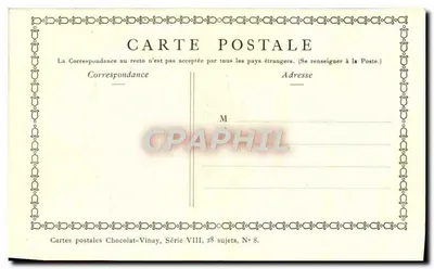 A complacência materna — de Frauleberg — Chocolat-Vinay, Série VIII, N° 8 — Verso