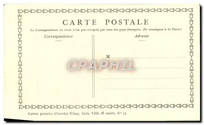 La Vendedora de Castañas — Serie VIII, n° 17 — Chocolat-Vinay — Reverso