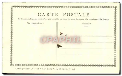 La Fossette o Il Gioco dei Noci — Chocolat-Vinay, Serie VIII, N° 20 — Verso