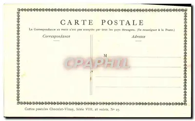 La Salida del Colegio — D'après Saint-Butter — Chocolat-Vinay, Serie VIII, N° 27 — Reverso