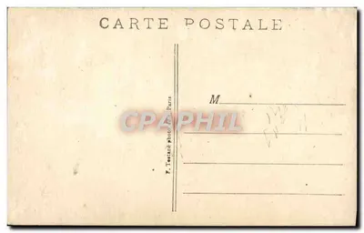 Dwa dzieci obok drzewa — arondi les Théou — F. Testard, Paryż — Rewers