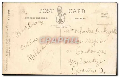 Menina pequena — com texto bilingue inglês/francês — editor Florence House, Londres — Verso