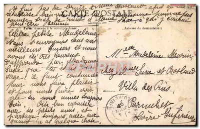 Promenade de Bébé — scène de rue avec femme et poussette — éditeur 'G. Degras' n° 028 — Rewers
