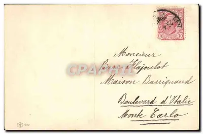 Jeune femme tenant un chien — Drie. No. 1912 — Drie — Achterkant
